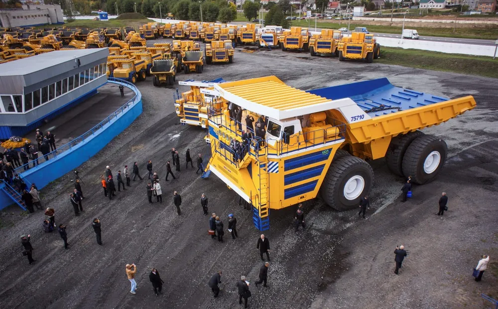 Belaz-75710 against human