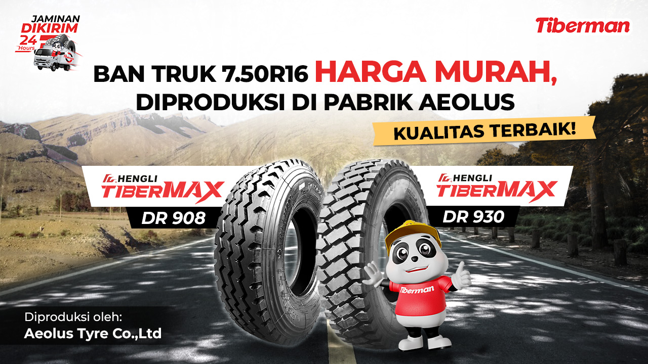 Ban Truk 750R16 Harga Murah Diproduksi di Pabrik Aeolus