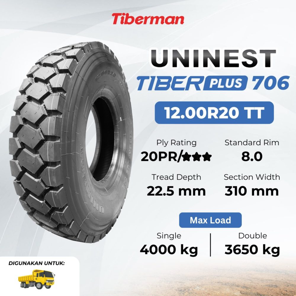 Uninest TiberPlus 706 12.00R20 20PR
