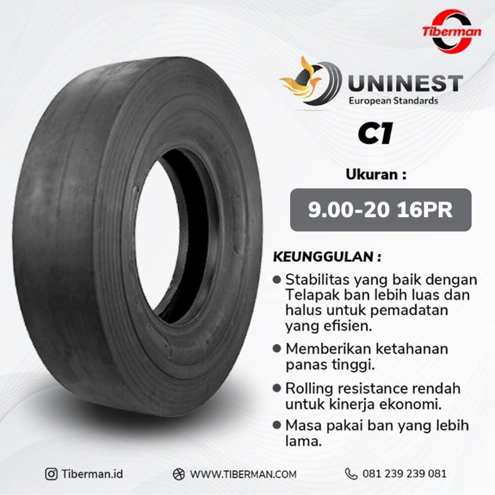 Ban Asphalt Finisher Uninest C1 9.00-20, Road Roller