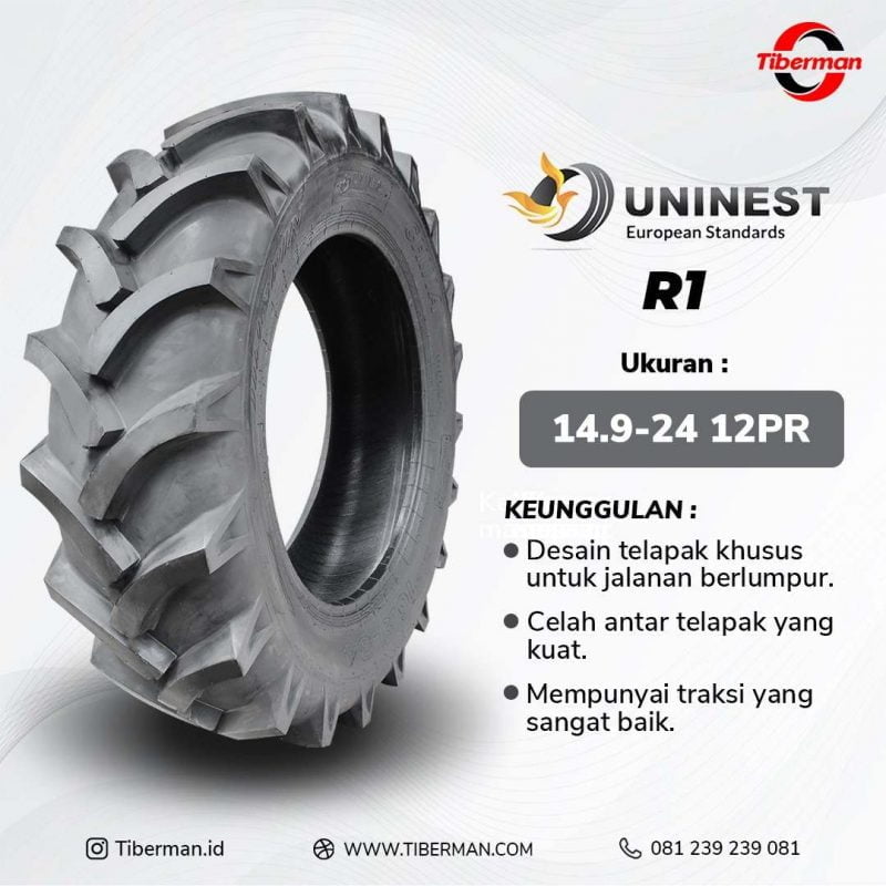 Ban Traktor / Ban Pertanian Uninest R1 14.9-24