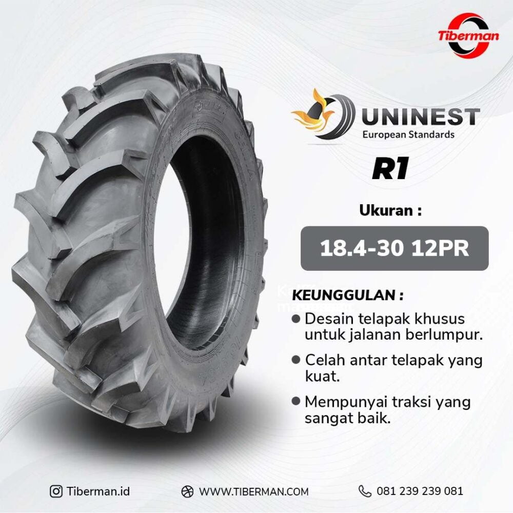 Ban Traktor / Ban Pertanian Uninest R1 18.4-30
