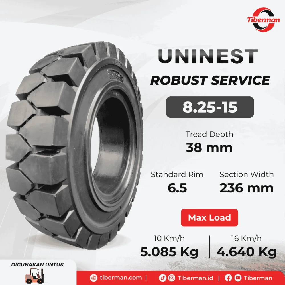 Uninest Robust Services Solid Tyre 8.25-15