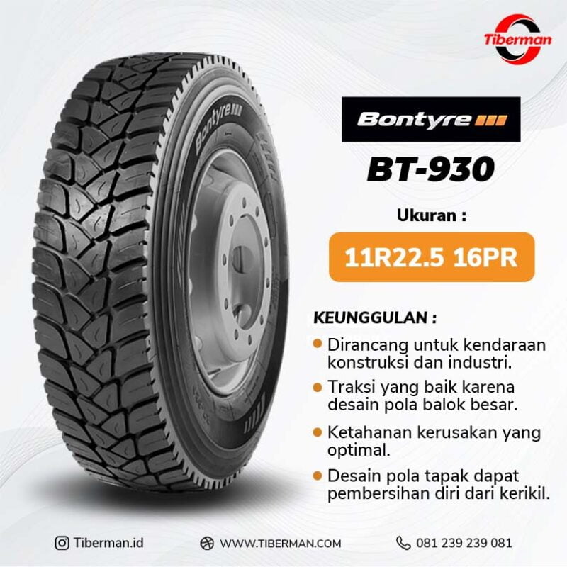 Ban Truk / Bus Bontyre BT930 11R22.5