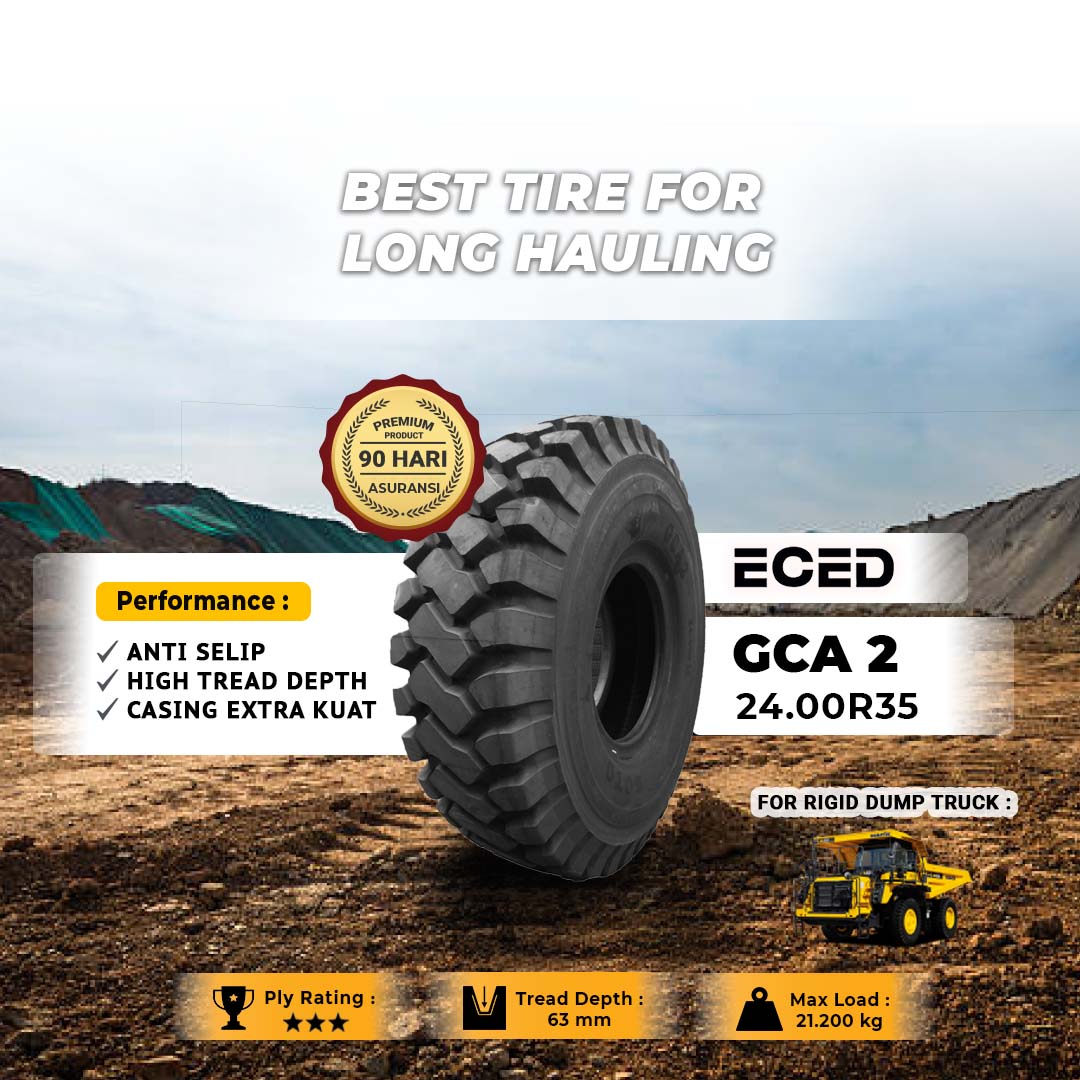 Ban Rigid Dump Truk Alat Berat Eced 2400 R35 IG