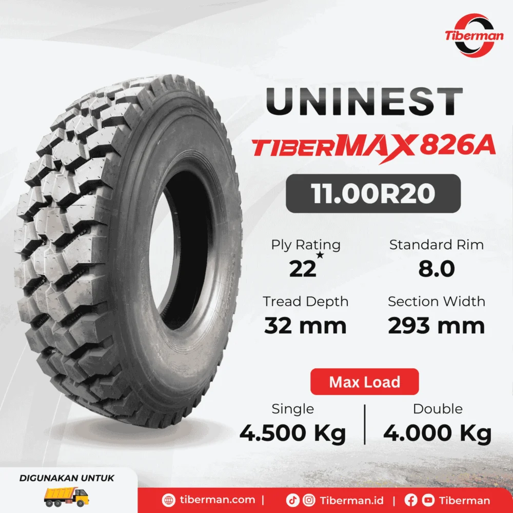 Uninest TiberMAX 826A 11.00R20 22PR