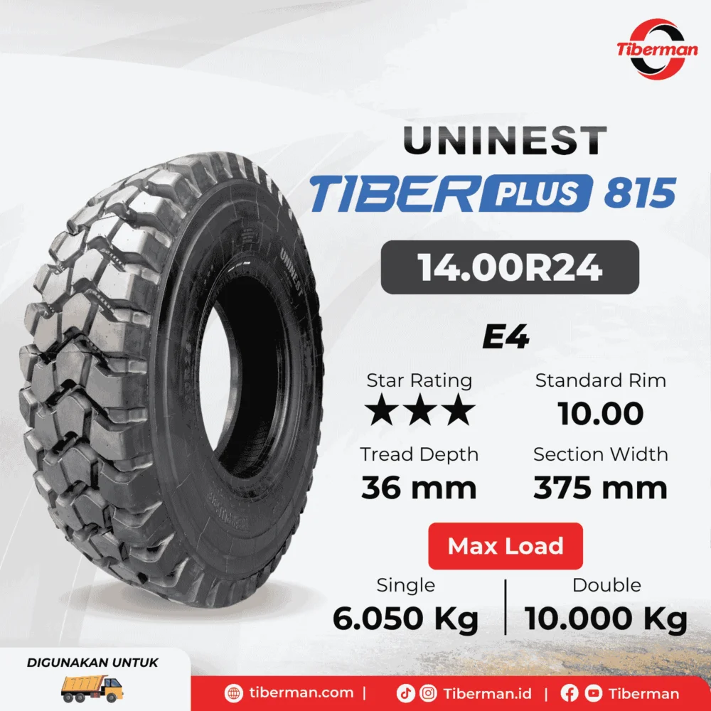 Uninest Tiberplus 815 14.00R24 *** E4