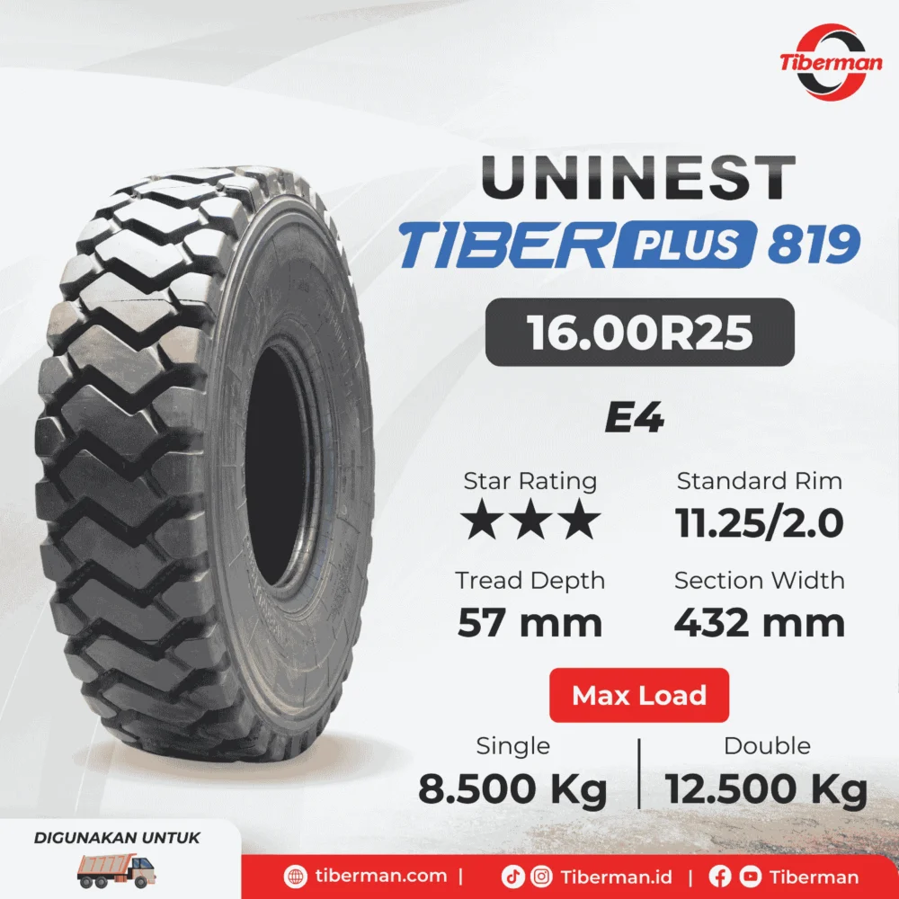 Uninest Tiberplus 819 16.00R25 *** E4