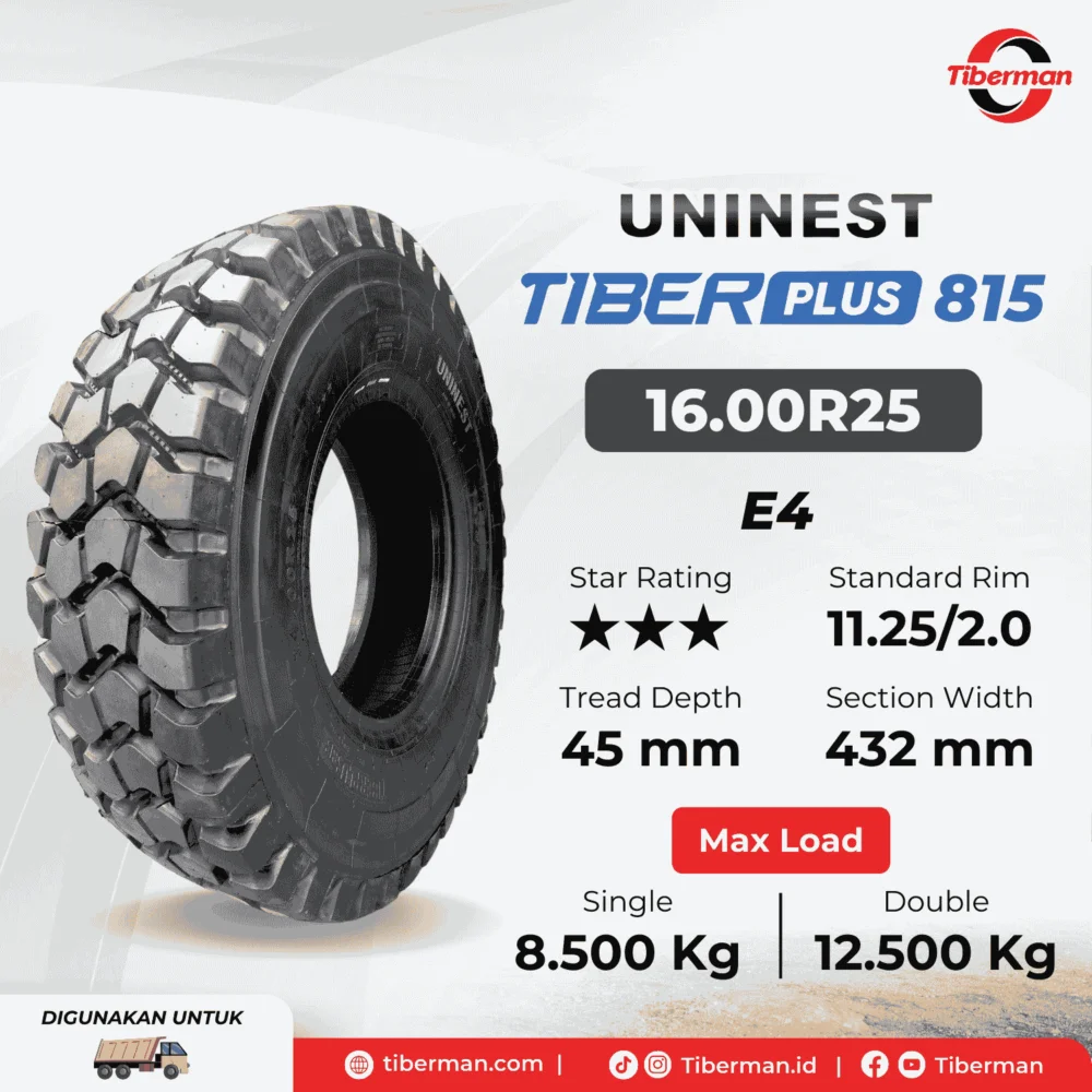 Uninest Tiberplus 815 16.00R25 *** E4