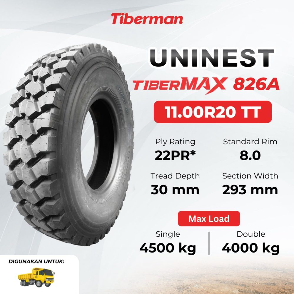 Uninest TiberMAX 826A 11.00R20 22PR