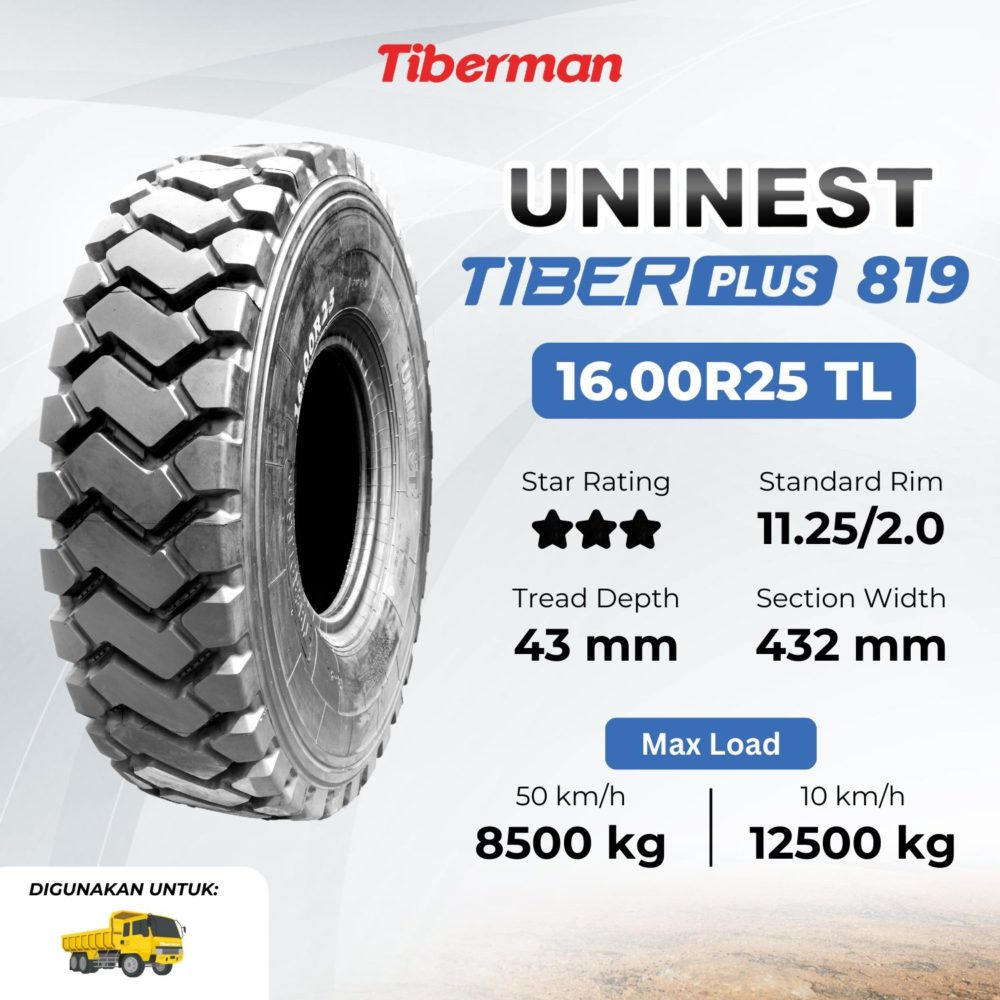 Uninest TiberPlus 819 16.00R25 *** E4
