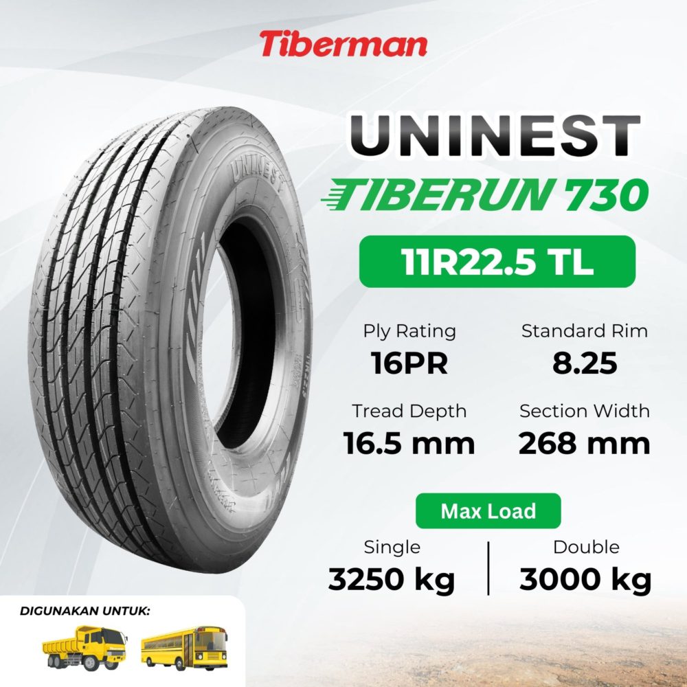 Uninest Tiberun 730 11R22.5 16PR