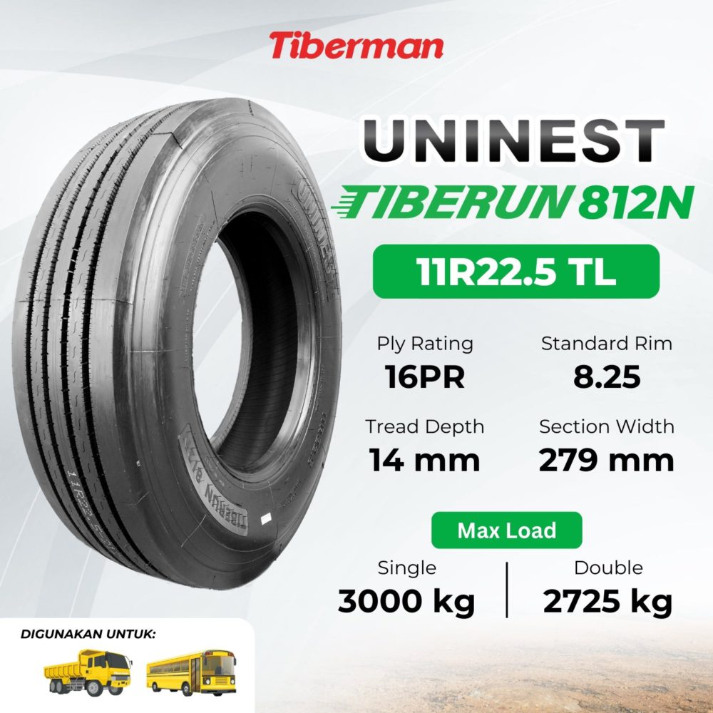 Uninest Tiberun 812N 11R22.5 16PR
