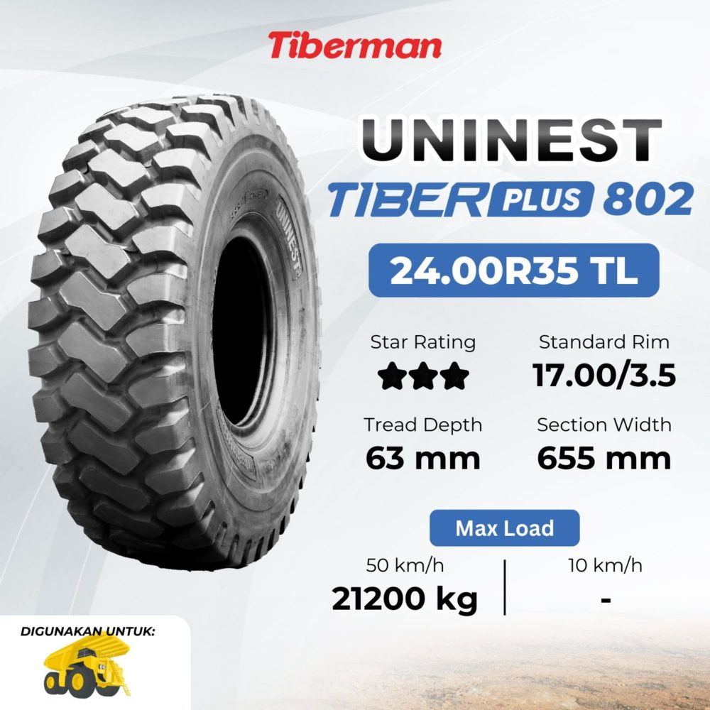 Uninest TiberPlus 802 24.00R35 *** E4
