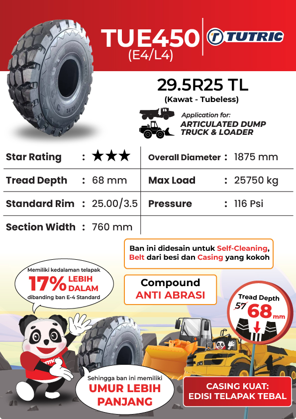 Tutric TUE450 29.5R25 ** E4/L4